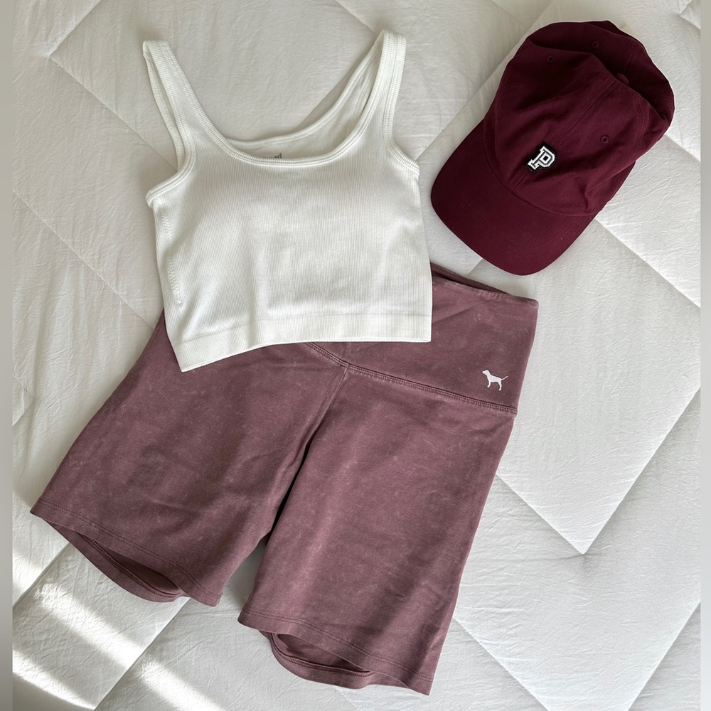 White Cropped Tank Top